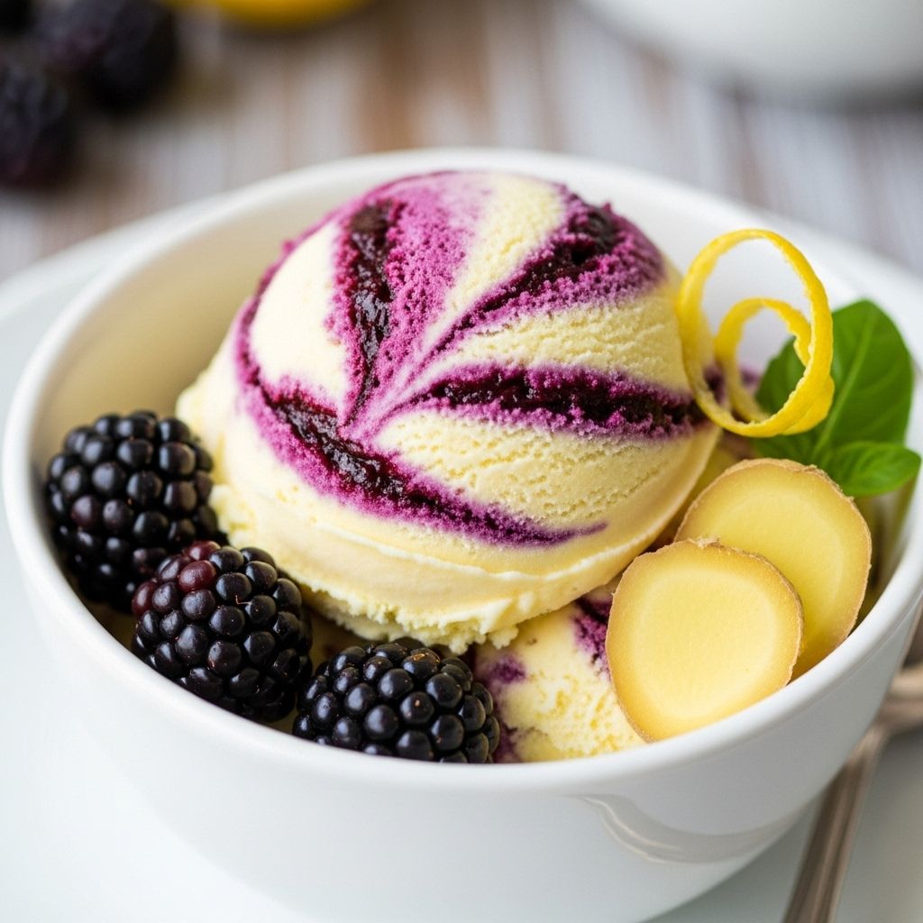 This summer dessert balances tart, spicy, and sweet notes in a smooth, indulgent treat.