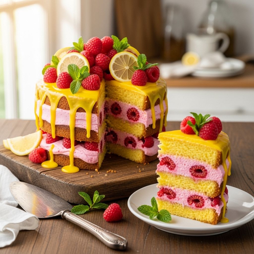 A zesty-sweet centerpiece that elevates any gathering with its luscious frosting and jam.