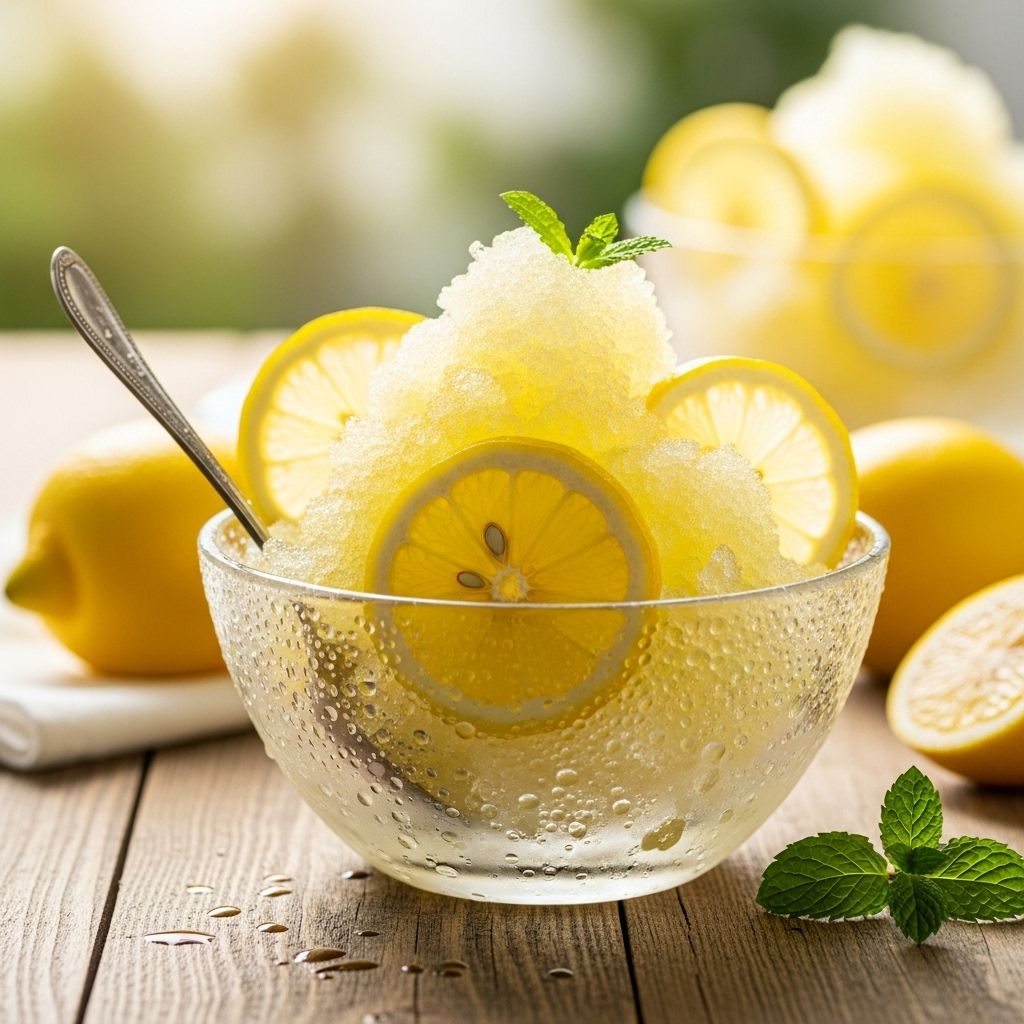 A zesty, dairy-free dessert that captures fresh citrus flavor with effortless home prep.