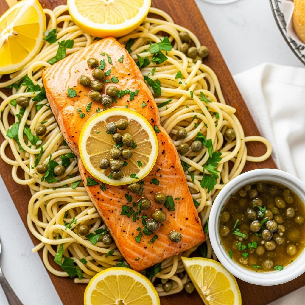 A zesty weeknight salmon dish brightened by lemon and capers, ready in 20 minutes and loaded with Mediterranean flavor.