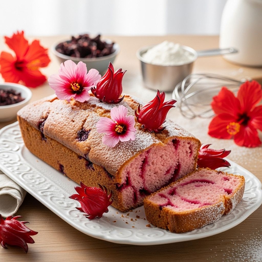 Let Them Eat Hibiscus Loaf Cake: A Floral Twist on a Classic Experience a vibrant tang and natural hues that transform every slice into a showstopper.