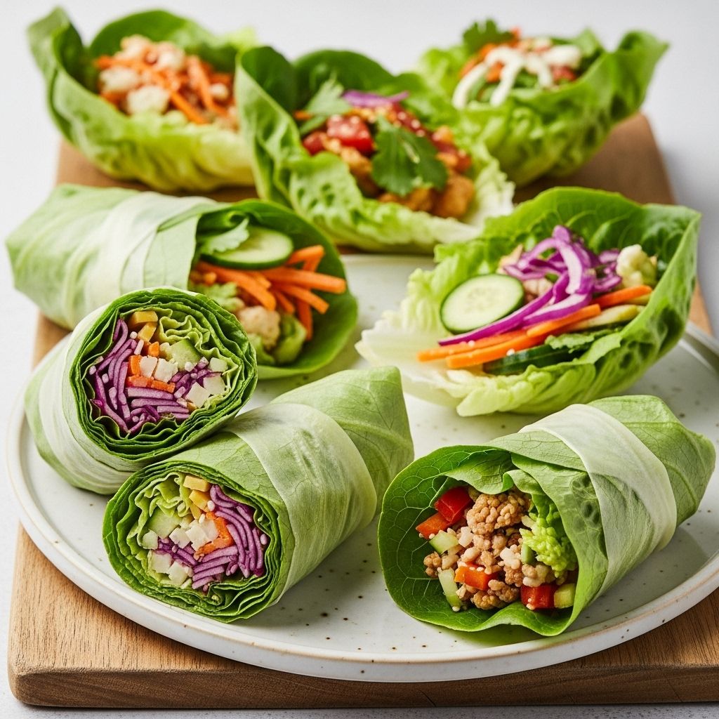 Fresh, protein-rich wraps transform leafy greens into satisfying meals for any occasion.