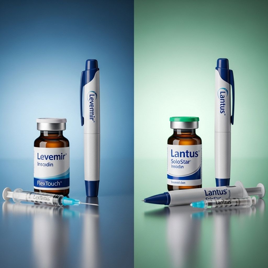 Understand the differences, similarities, and key considerations between Levemir and Lantus for effective long-term diabetes management.