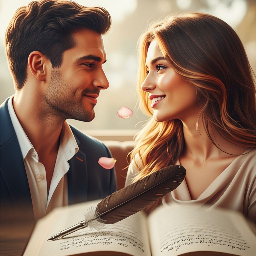 Expressions that distill the wonder, humor, and depth of an instantaneous romantic spark.