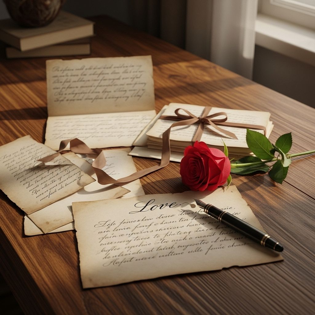 Heartfelt Love Letters for Your Wife: Expressing Emotion and Devotion A simple letter transforms everyday feelings into a lasting keepsake of love.
