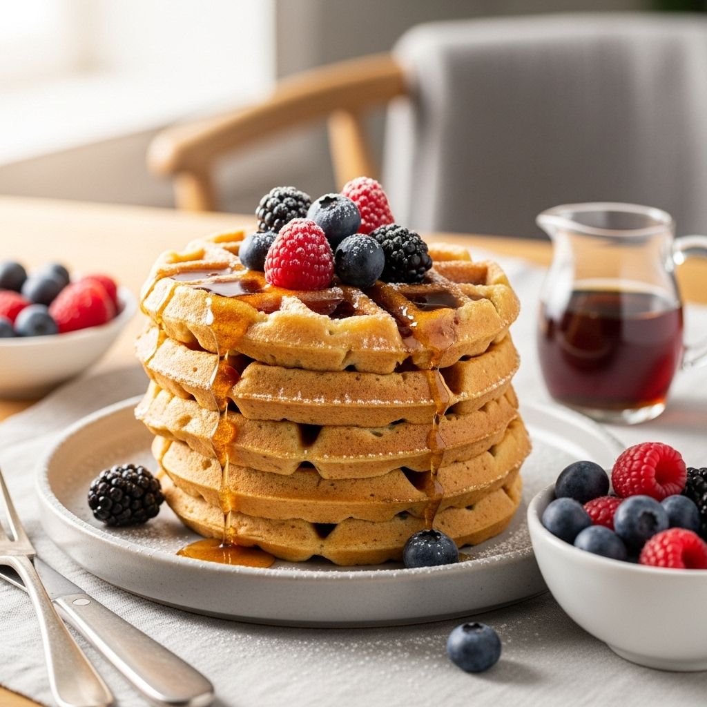 Discover how to create delicious, high-protein, gluten-free chickpea waffles—perfect for a low-carb, wholesome breakfast or snack.
