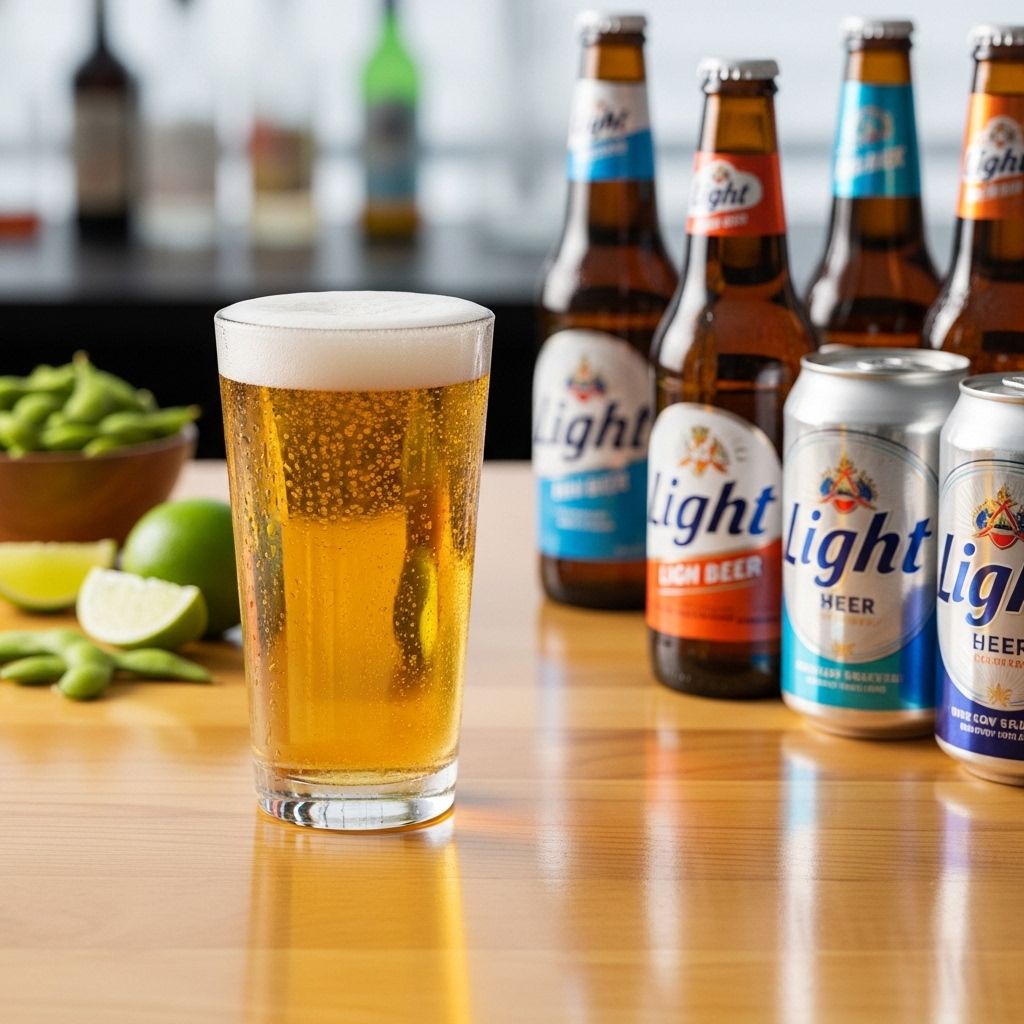 The Ultimate Guide to the Lowest Calorie Beers for Every Taste A curated selection of crisp, refreshing brews that let you enjoy every moment guilt-free.