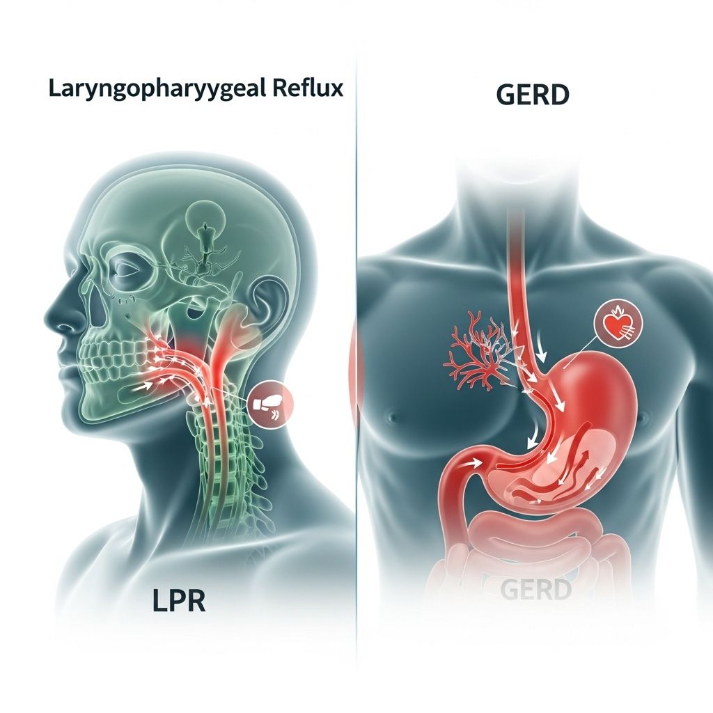 Explore the crucial distinctions between LPR and GERD, their unique symptoms, causes, diagnosis, and how to manage each effectively.