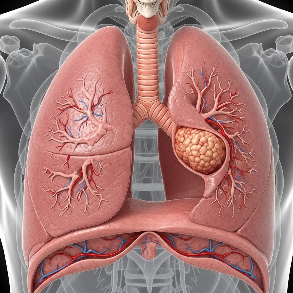 A comprehensive guide to lung adenocarcinoma symptoms, risk factors, diagnosis, treatment options, and prognosis.