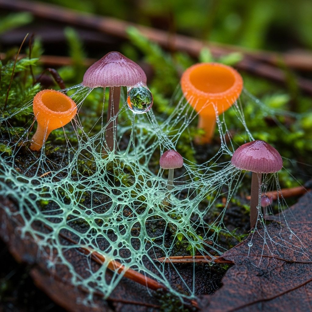 Step into the mesmerizing microcosm of mushrooms and slime molds through Alison Pollack’s macro photography.