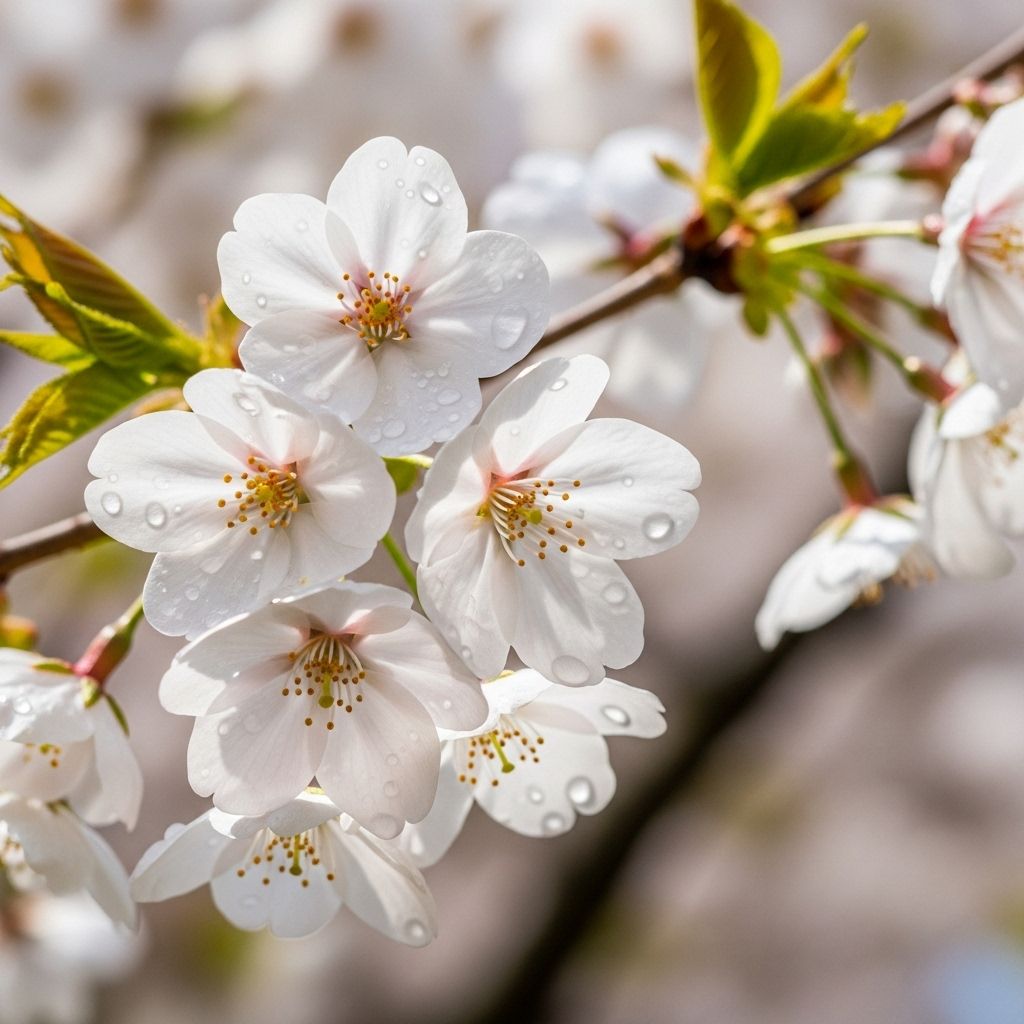 Immerse yourself in the serene beauty and rich symbolism of spring’s enchanting blooms.
