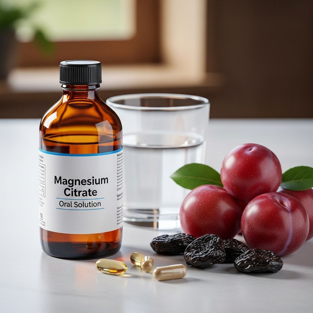 Learn how magnesium citrate can help relieve occasional constipation, who should use it, potential side effects, dosages, and expert tips.