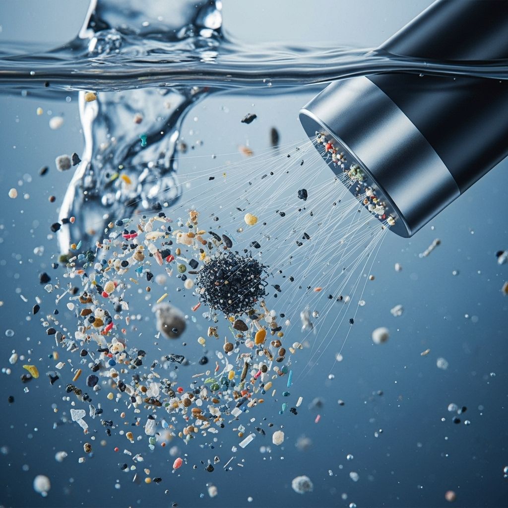 Harnessing magnetic technology to capture and remove persistent microplastics from water and safeguard our environment.