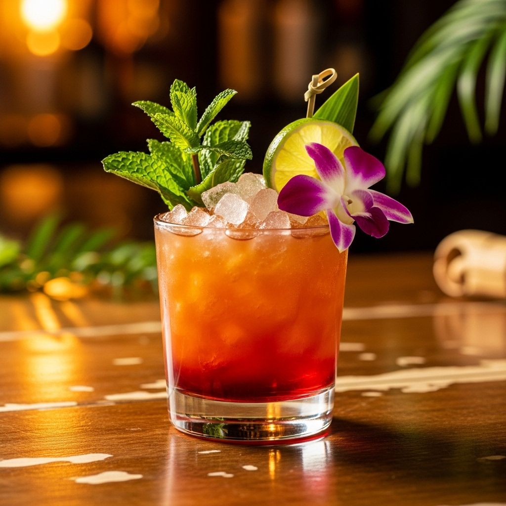 High-quality rum, fresh lime, and orgeat combine for a richly nuanced tropical experience.