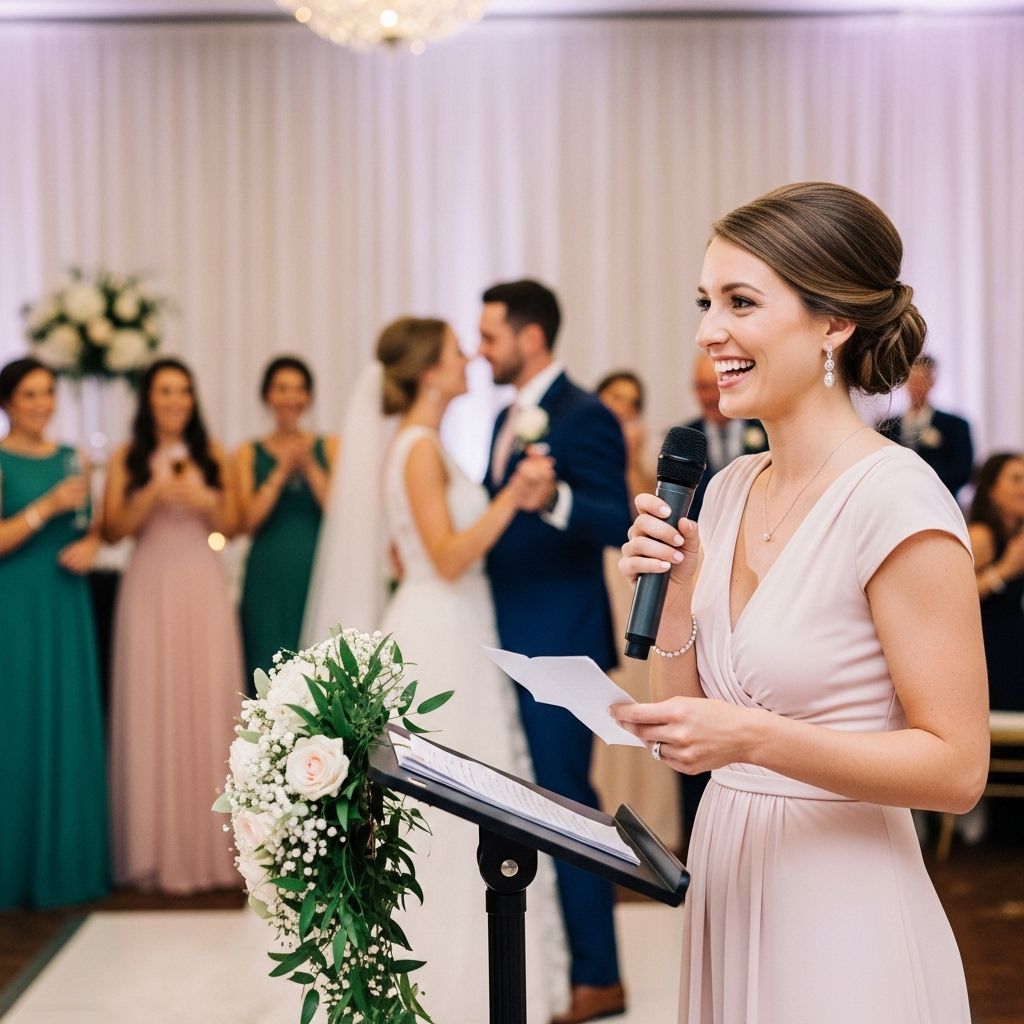 How to Write the Perfect Maid of Honor Speech: Tips, Templates, and Examples Turn personal anecdotes into a heartfelt message that celebrates the couple’s journey.