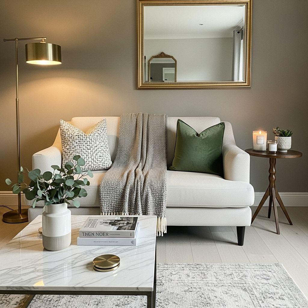 Bold color choices, stylish hardware, and curated lighting bring elegance to every corner.