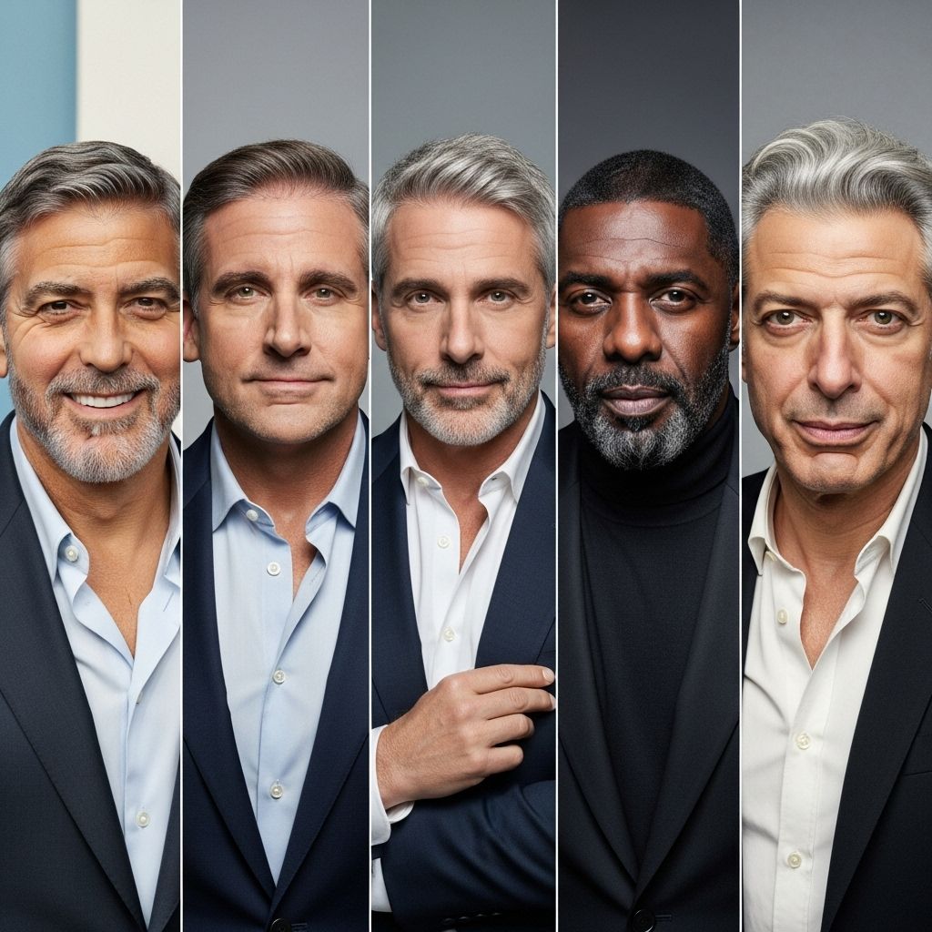 Discover how famous men turned going gray into a timeless statement and elevated the silver fox look in Hollywood.