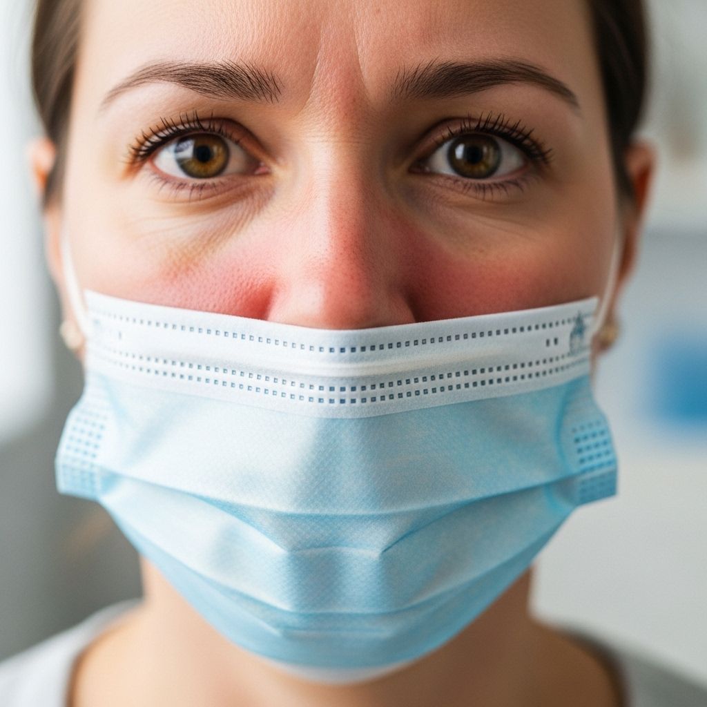 Expert dermatologist advice to help prevent and manage rosacea flare-ups caused by face mask use during the COVID-19 era.