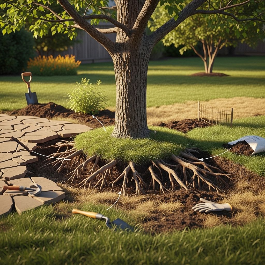 Explore causes, hazards, and practical ways to manage surface tree roots for improved yard safety and landscape aesthetics.