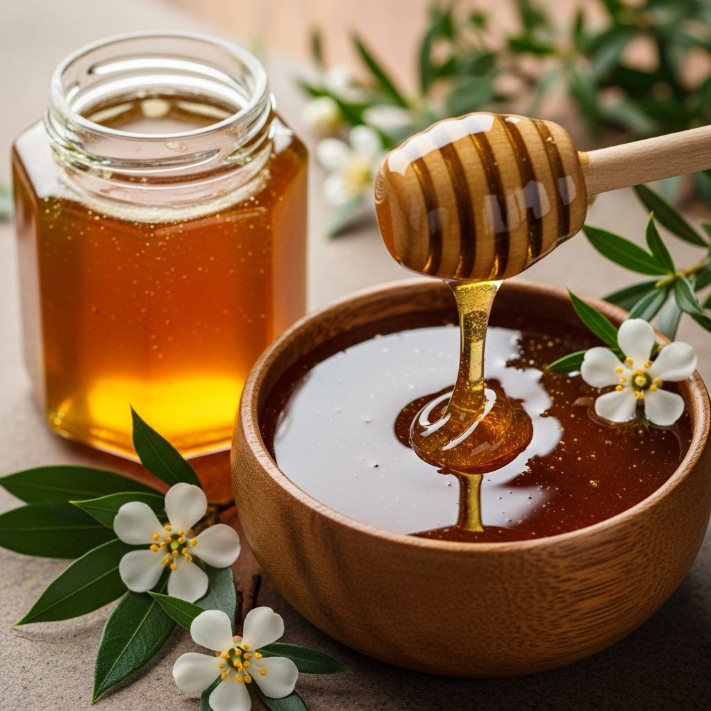9 Top Health Benefits of Manuka Honey (Plus How to Use It and What to Know) Nectar offering antibacterial and antioxidant relief for skin, digestion, and healing.