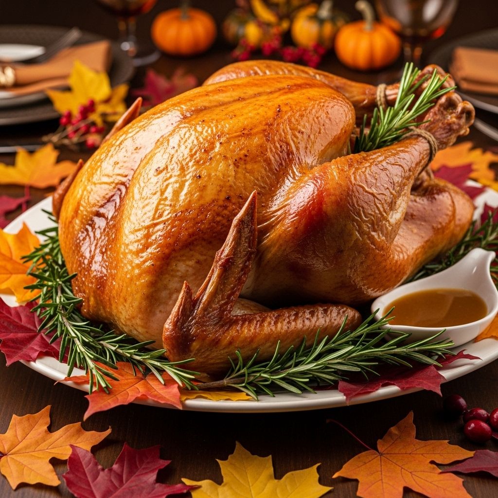 Balance sweet and savory aromatics for a holiday centerpiece with golden, crisp skin.