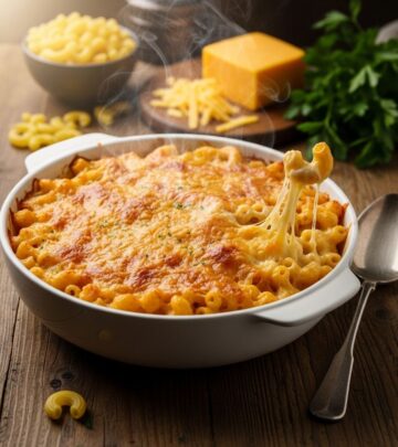 A melty fusion of three cheeses and tangy tomatoes takes macaroni to a new level.