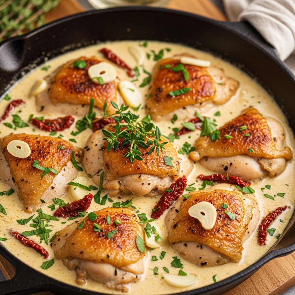 Tangy sun-dried tomatoes and rich parmesan turn a simple dish into dinner to remember.