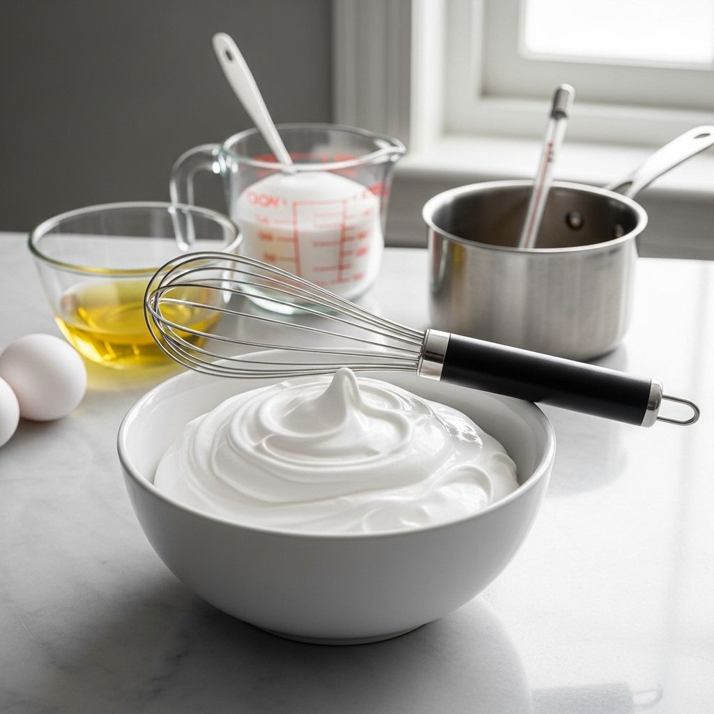 Achieve marshmallow-soft peaks with lasting stability to elevate frostings and mousses.