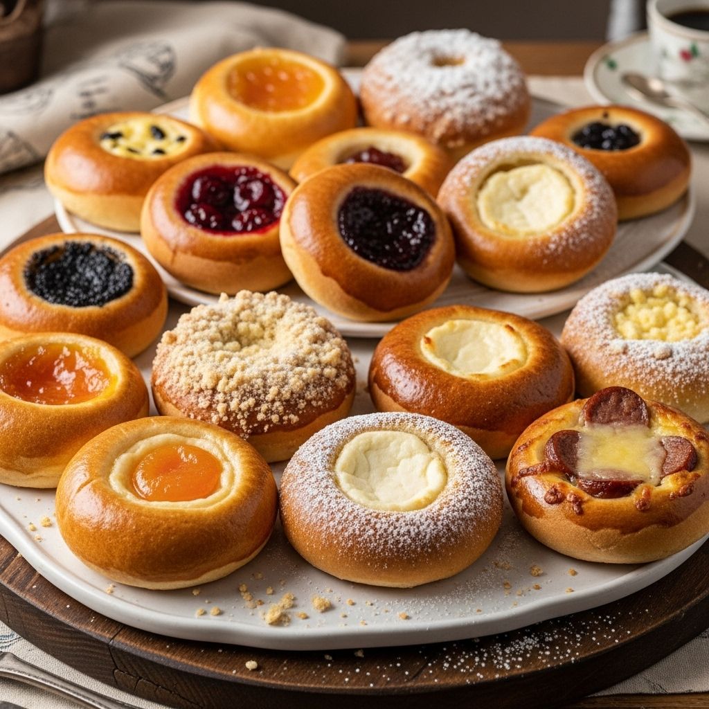 Butter-rich dough, jam-filled centers, and crisp streusel offer a taste of tradition.