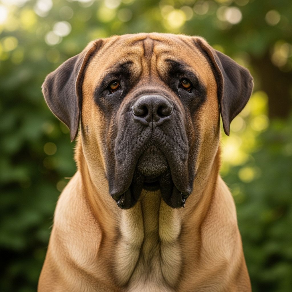 Mighty companions that blend protective instincts with a calm, affectionate nature.