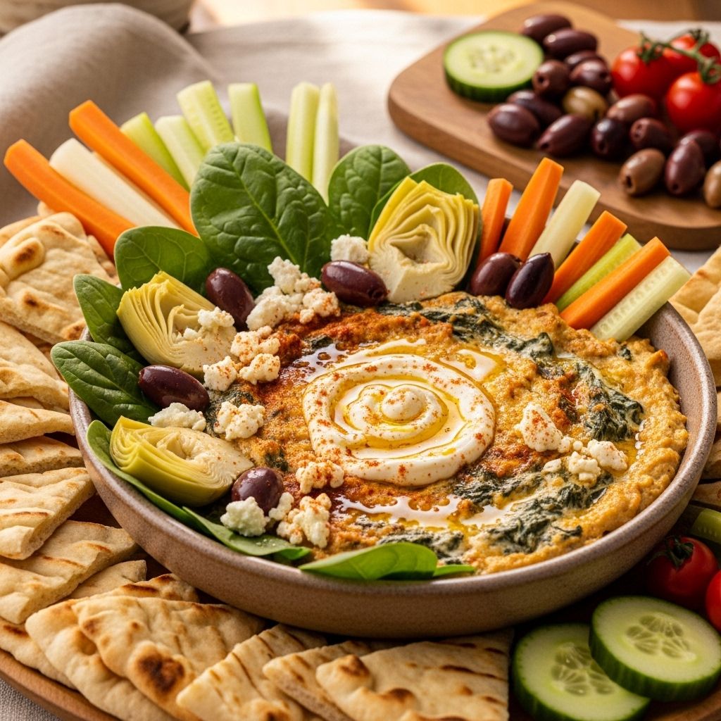 Zesty blend of tangy cheeses and vibrant vegetables refreshes this party-ready appetizer.