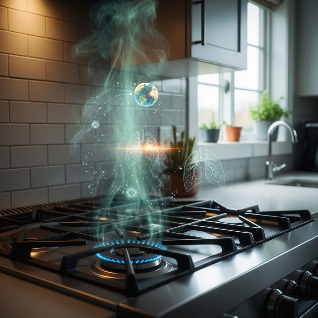 Natural gas stoves leak methane—often while off—fueling climate change and risking indoor air quality across millions of homes.