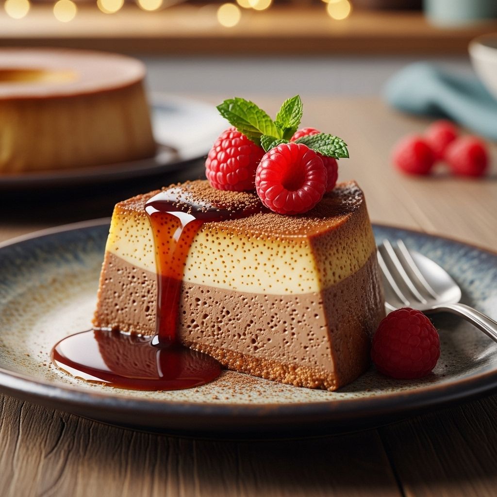 Caramel-kissed custard with cinnamon delivers a refined treat for any occasion.