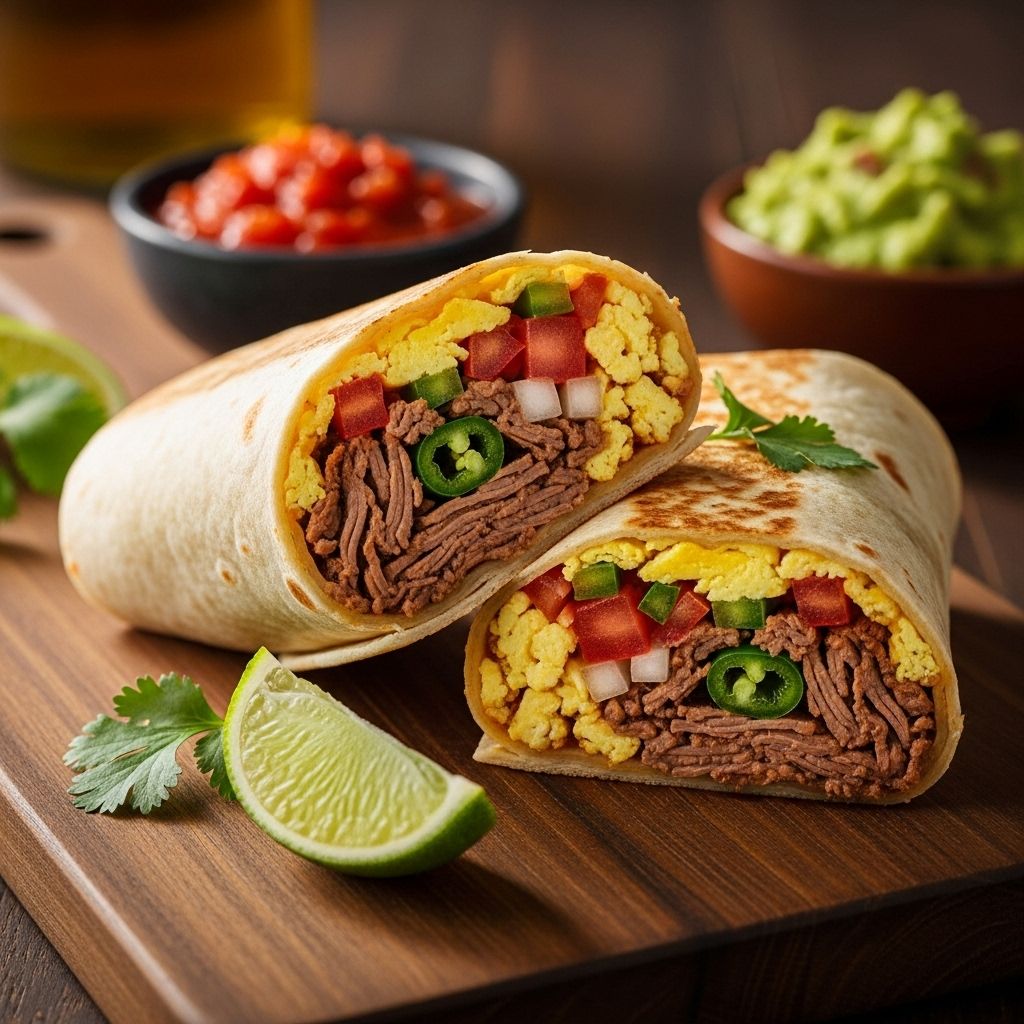 Sun-dried and slow-cooked beef meld with vibrant chiles for a portable, savory feast.