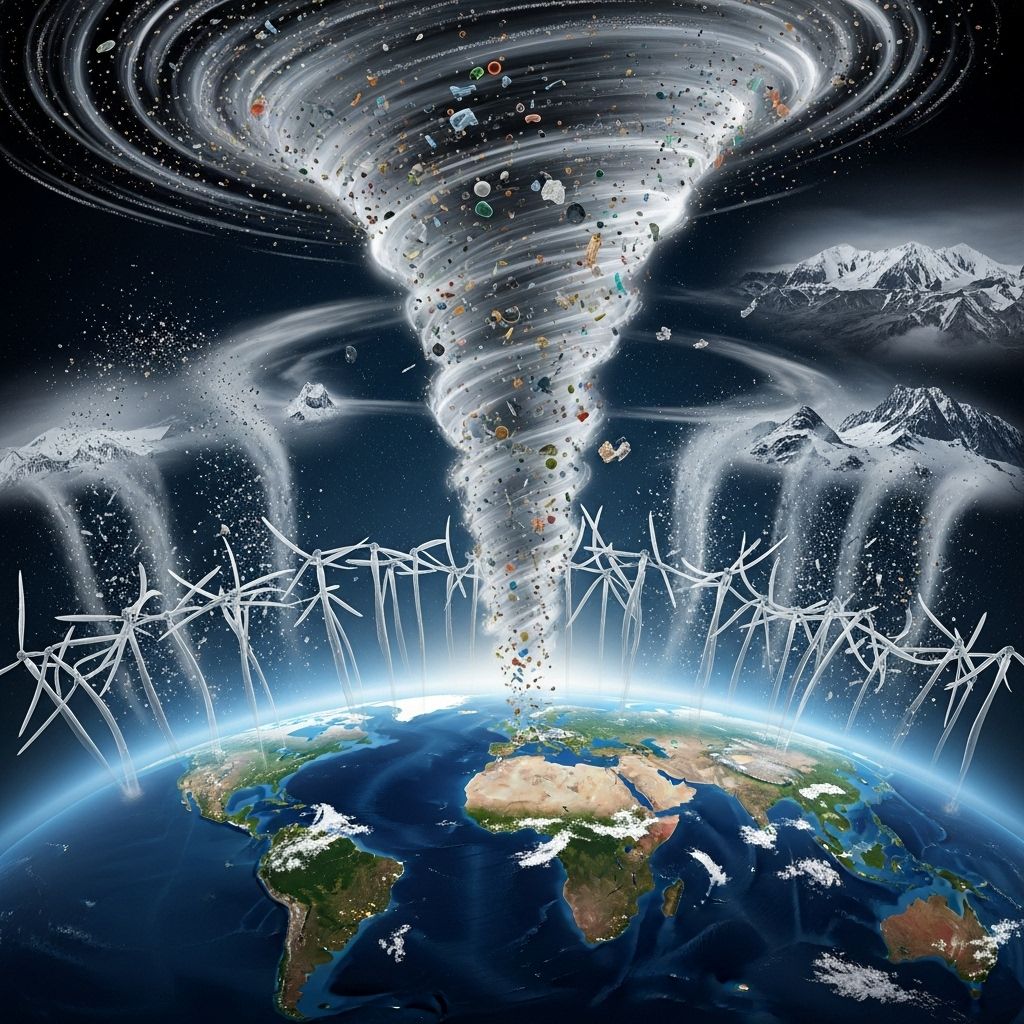 Tiny plastics are traveling the globe unseen, shaping clouds, environments, and potentially our climate.