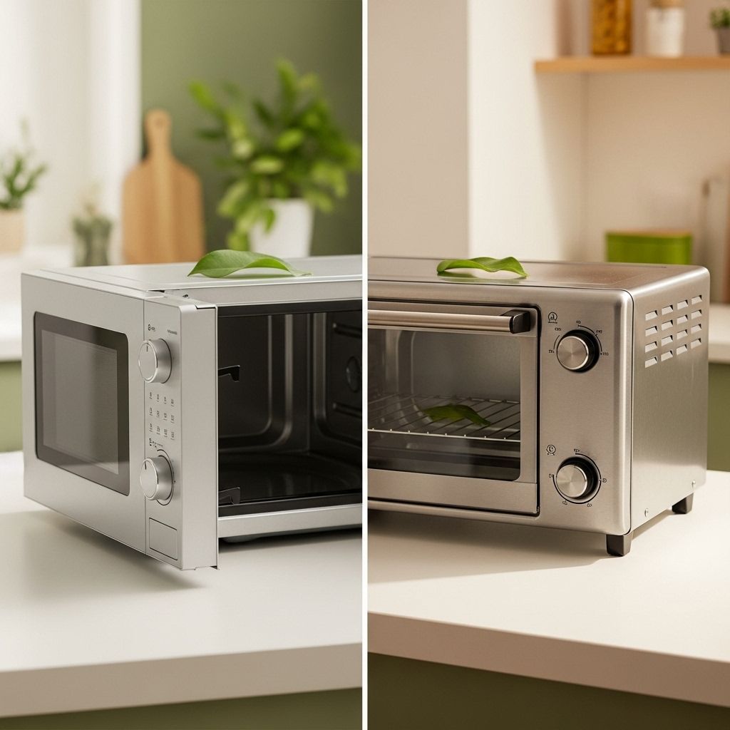 Microwave vs. Toaster Oven: Which Is the Greener Choice? Explore how microwaves and toaster ovens stack up on energy efficiency, environmental impact, and everyday usability for eco-conscious kitchens.