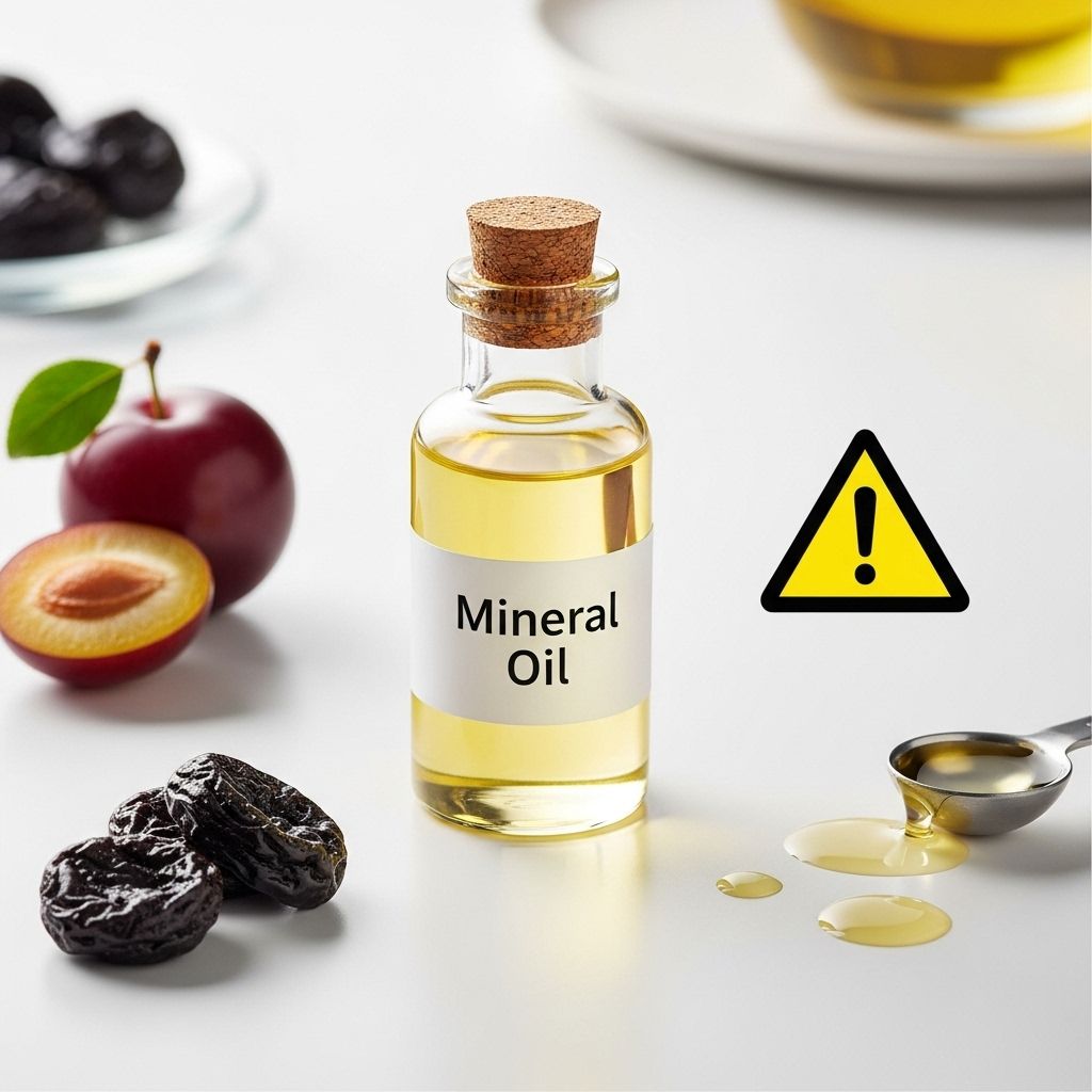 Understand how mineral oil works for constipation, including benefits, usage, risks, and how to use it safely.