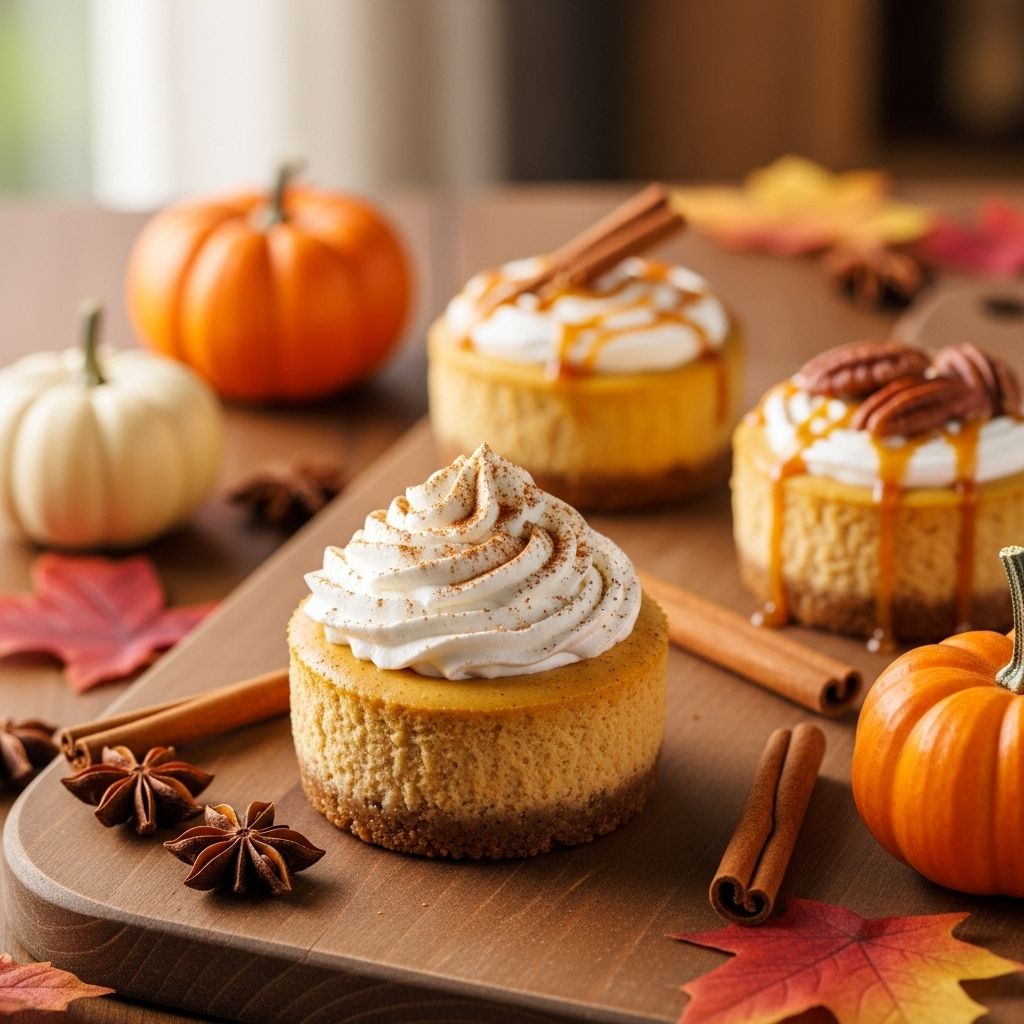 A bite-sized fall delight combining spiced pumpkin sweetness with creamy comfort.