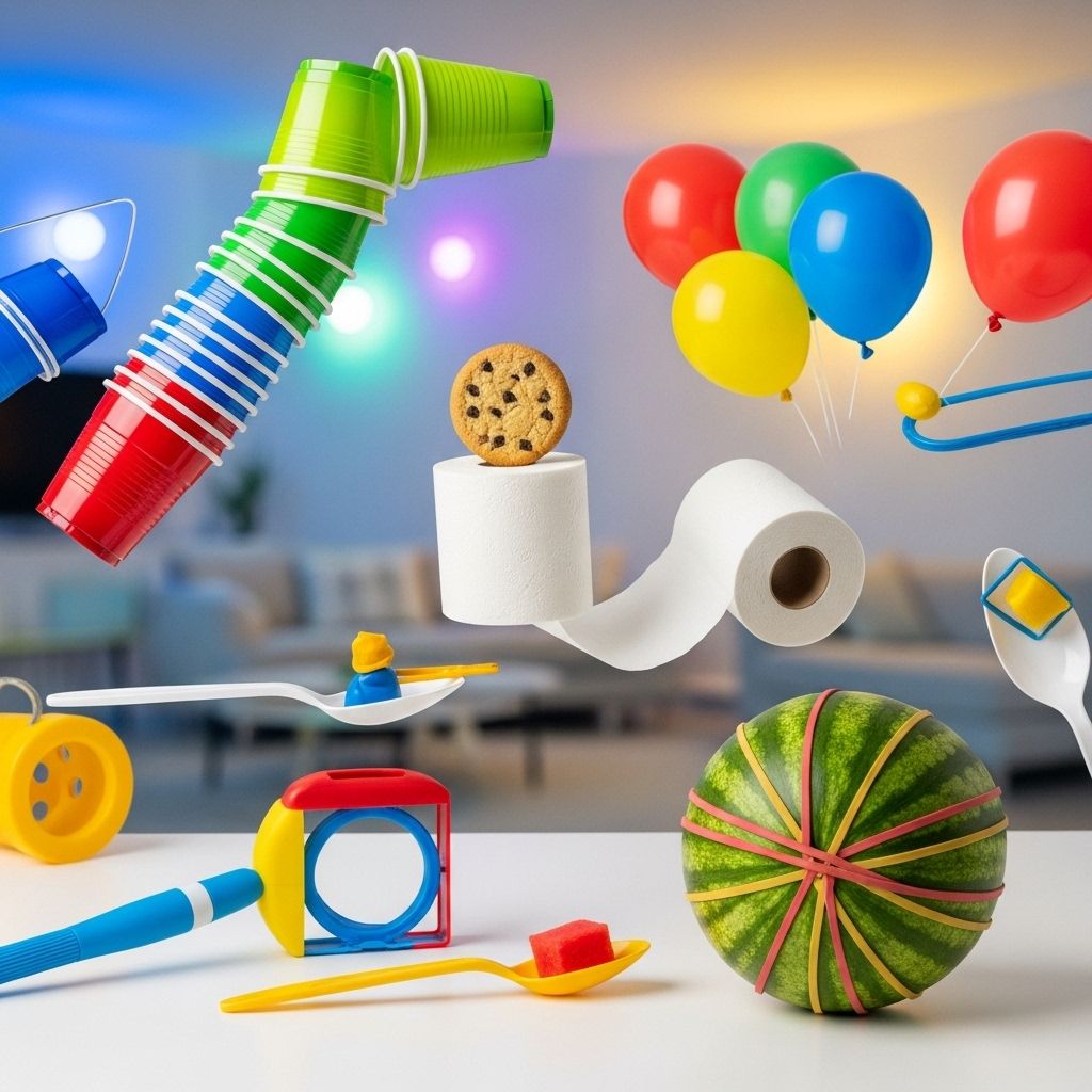 50+ Ingenious Minute to Win It Games for Every Gathering Transform any gathering with simple, laughter-filled challenges that everyone can enjoy.