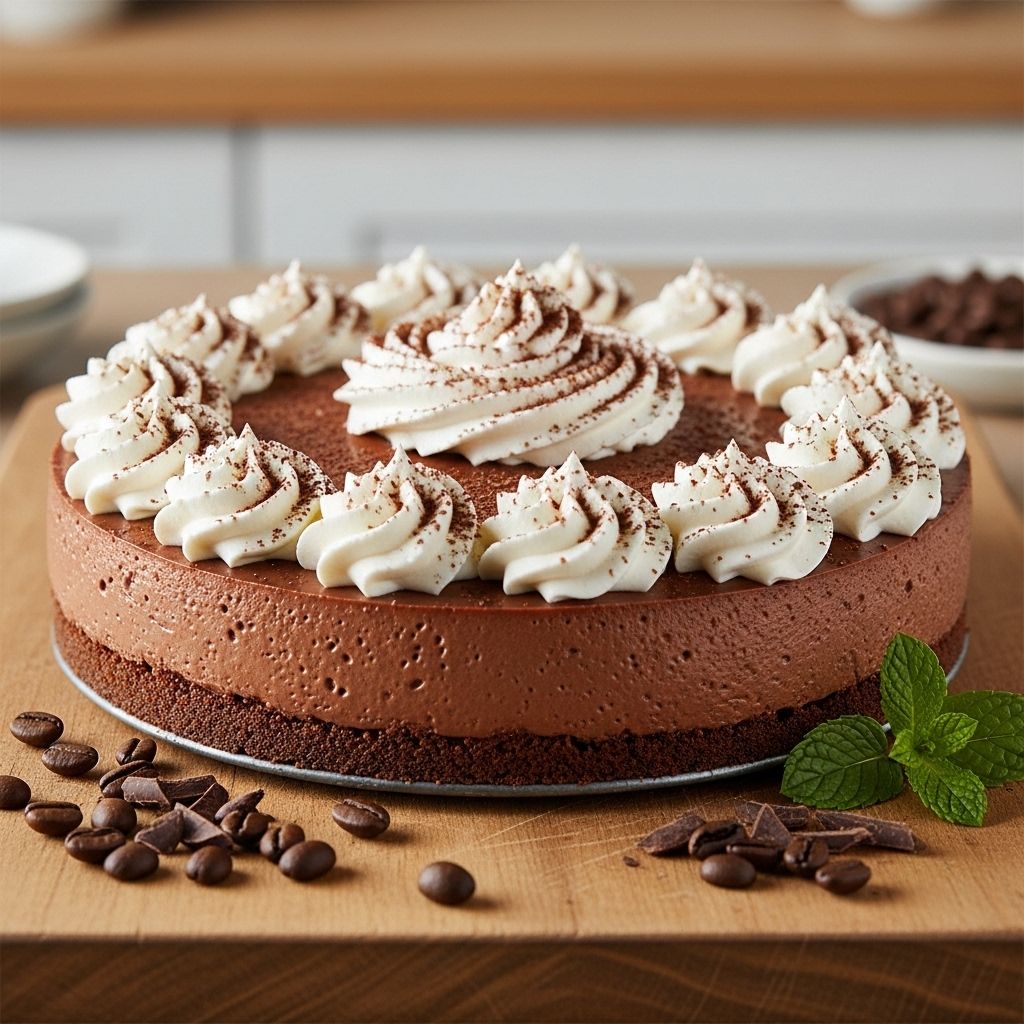 Rich coffee and chocolate come together in a cloudlike dessert with minimal prep.
