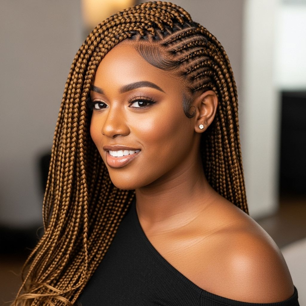 Discover the art and technique behind achieving stunning Monica/Lemonade braids with this detailed, step-by-step tutorial for a protective yet stylish summer look.