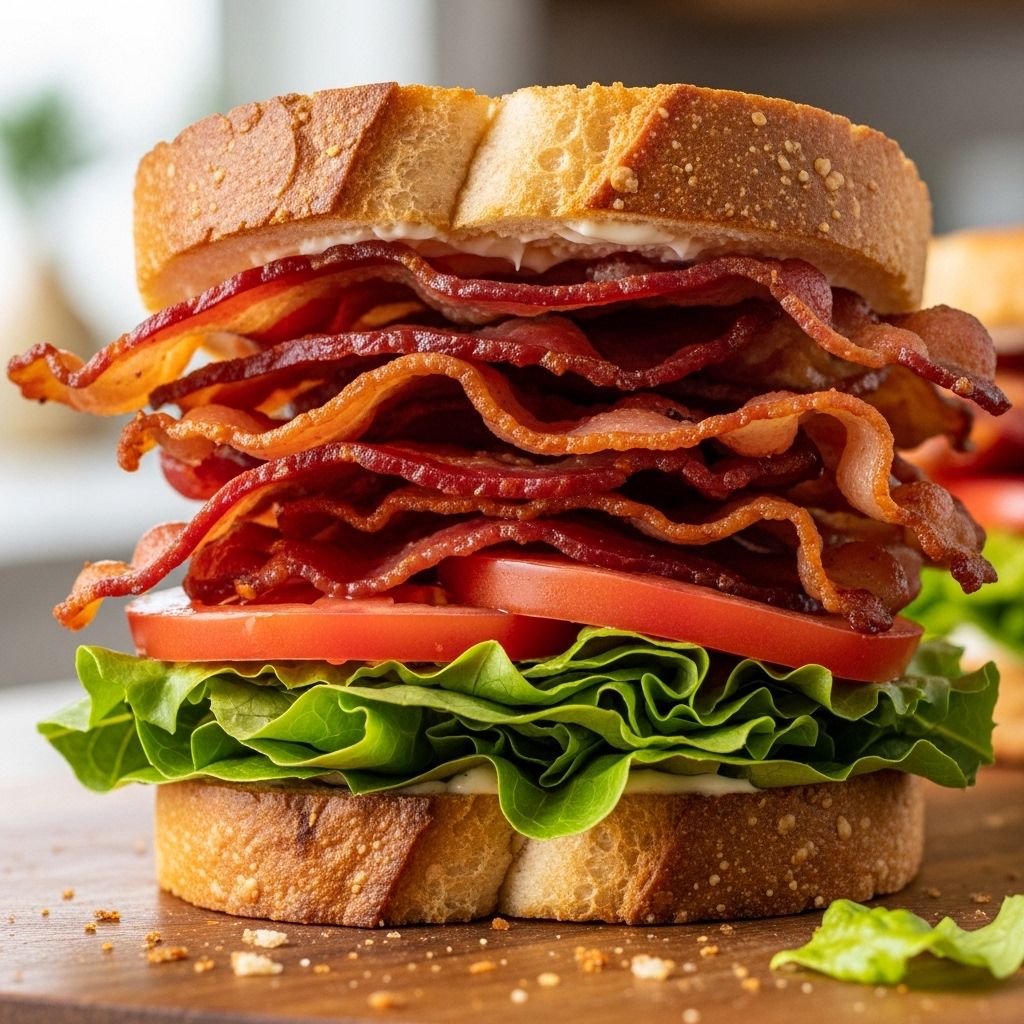Crunchy bacon, juicy tomato, and creamy chipotle mayo unite in a satisfying bold sandwich.
