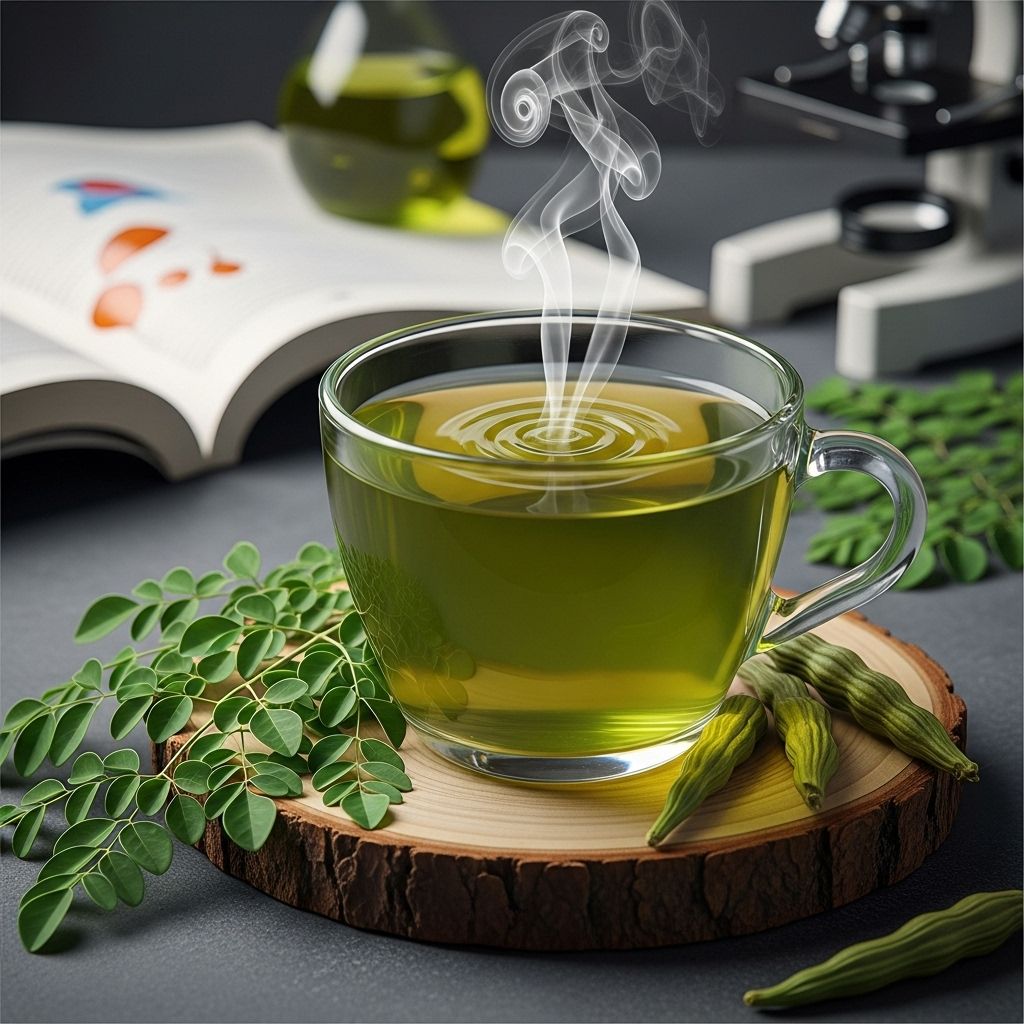 Moringa Tea: Health Benefits, Nutrition, Risks, and FAQs Ancient herbal infusion packed with nutrients to support vitality and overall wellness.