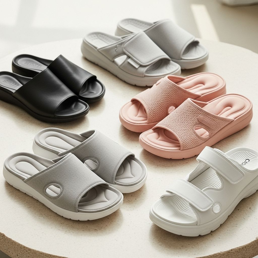 Step into superior comfort with expertly chosen slides offering style, support, and all-day ease for every occasion.