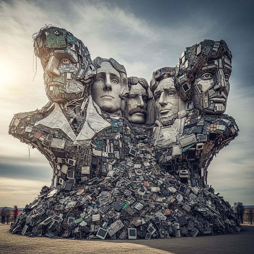 Mount Recyclemore: Art, Activism, and the Global Threat of E-Waste A monumental e-waste sculpture urges world leaders and citizens to address the urgent electronic waste crisis.