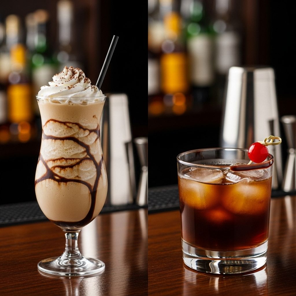 A blend of chocolate, coffee, and cream that turns happy hour into dessert.