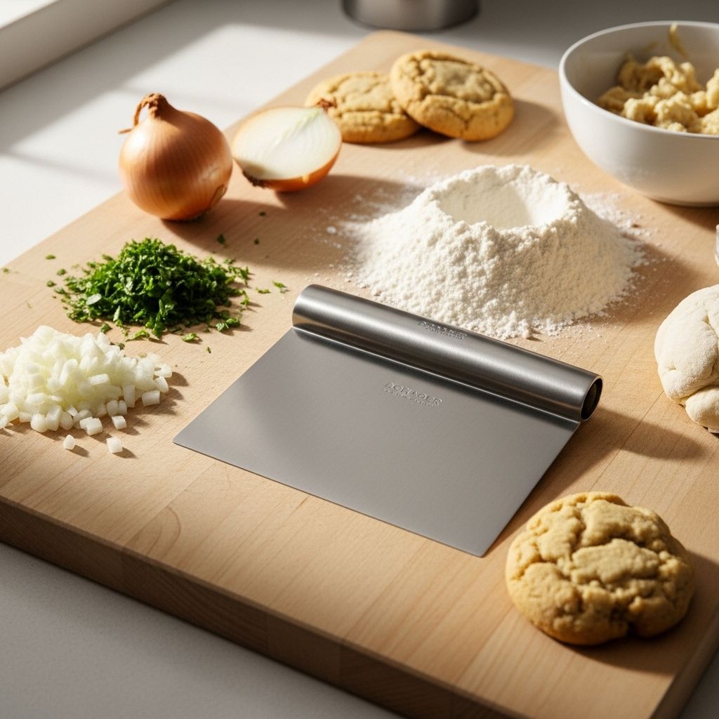 A single kitchen tool that tackles dough, cleanup, and precise cuts with surprising ease.