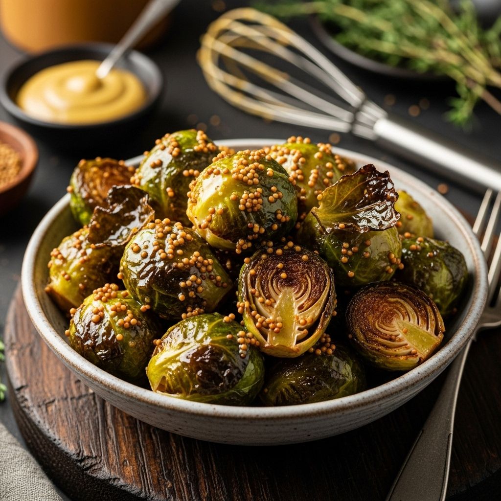 Transform Brussels sprouts with a zesty mustard glaze—healthy, vibrant, and bursting with flavor for any meal.
