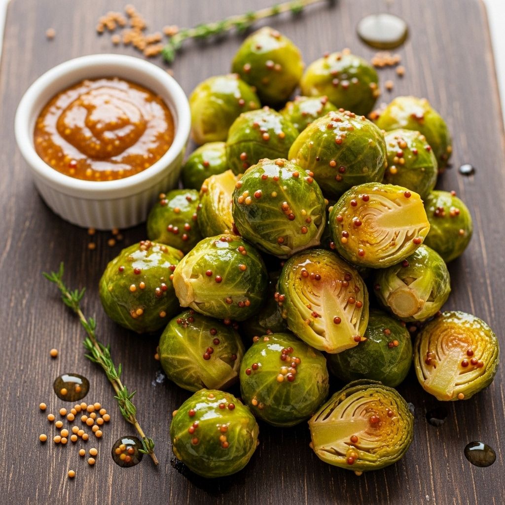 Discover a delicious, nutrient-rich Brussels sprouts side dish with a tangy mustard glaze—perfect for elevating your holiday menu.