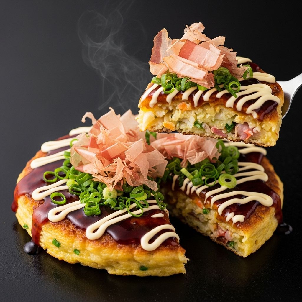 Discover the springy magic of mountain yam batters for perfectly tender, savory pancakes.